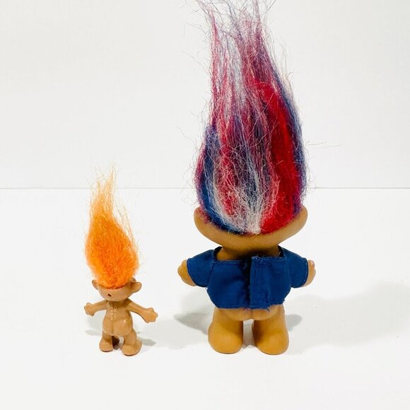 Vintage Russ Trolls - All American Troll & Orange Hair - Picture 4 of 6